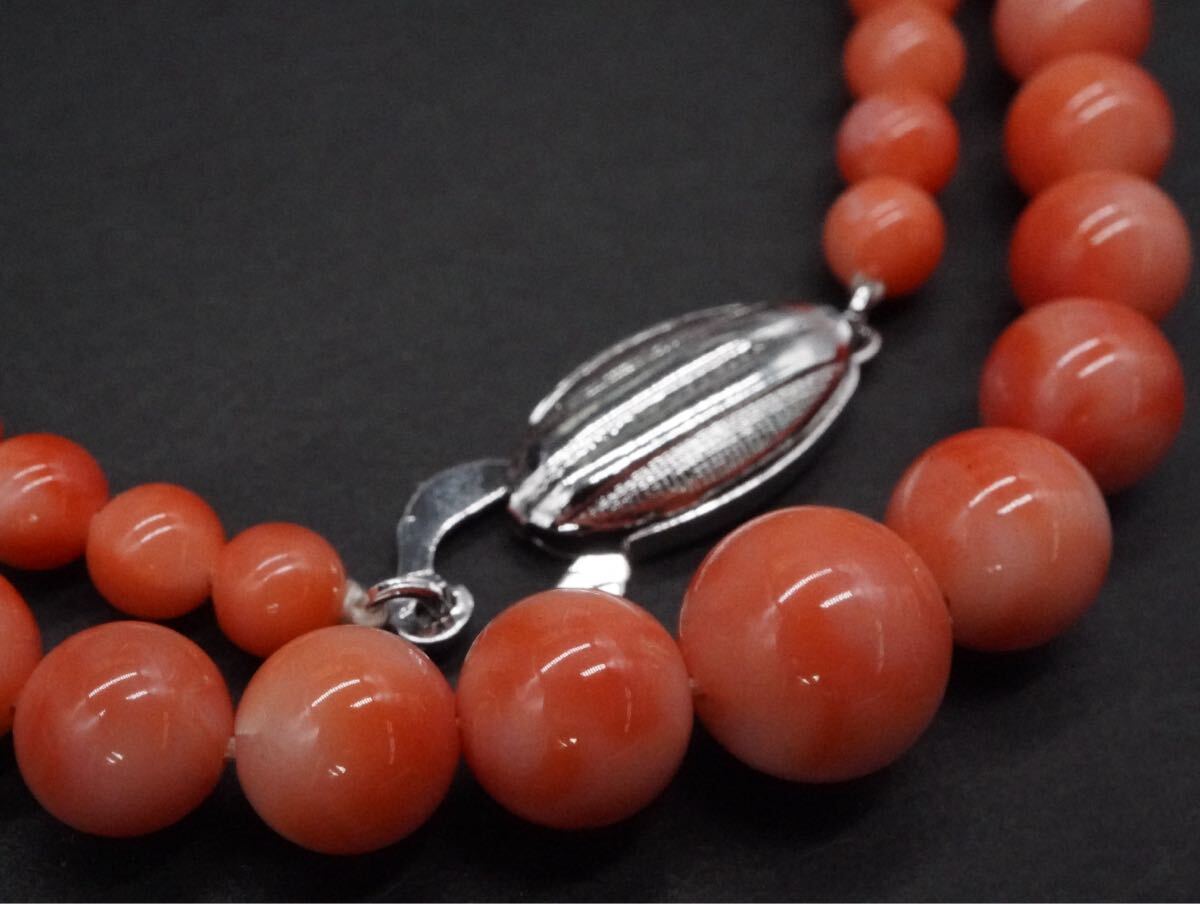 【621】珊瑚 サンゴ さんご コーラル ネックレス 長さ約44cm アクセサリー TIA拍卖