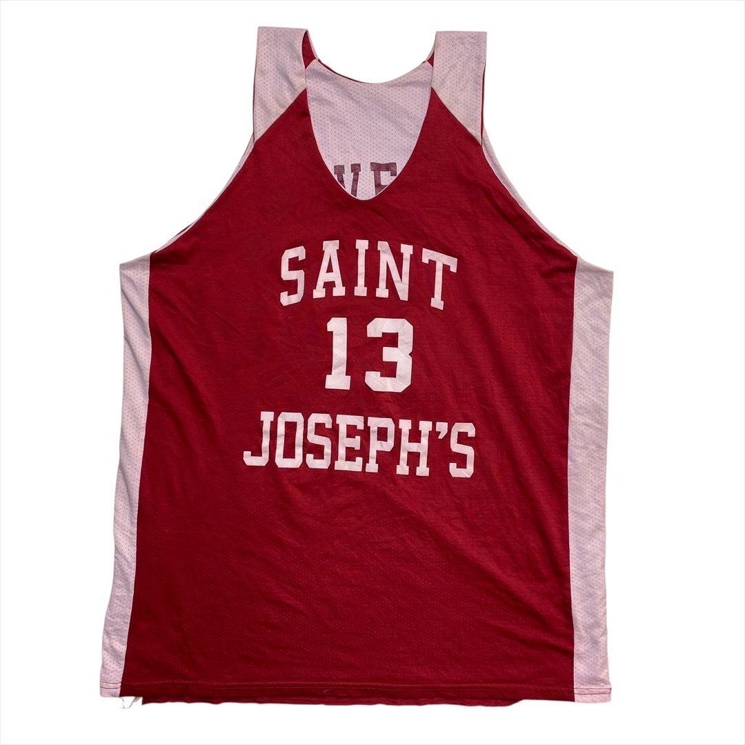 Vintage NCAA SAINT JOSEPH’S GOVENS #13 バスケ ゲーム シャツ ジャージ メンズ XXL ワインレッド 古着 ホーム&アウェイ ユニフォーム拍卖