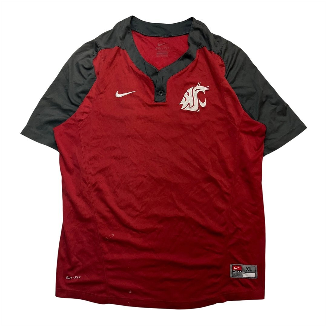 Vintage NIKE ナイキ WSU クーガーズ #40 Dri-FIT シャツ ジャージ メンズ XL ワインレッド 古着 カレッジ ロゴビンテージ ヴィンテージ拍卖