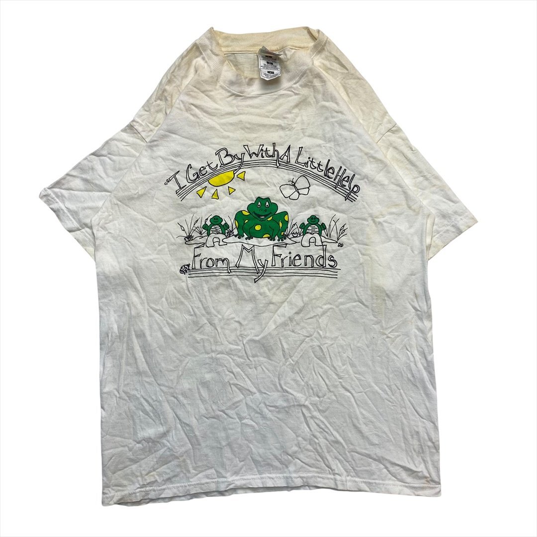 Vintage 90s FRUIT OF THE LOOM フルーツオブザルーム Resurrection HighSchool 卒業記念 Tシャツ 半袖 メンズ L ホワイト 古着 ビンテージ拍卖