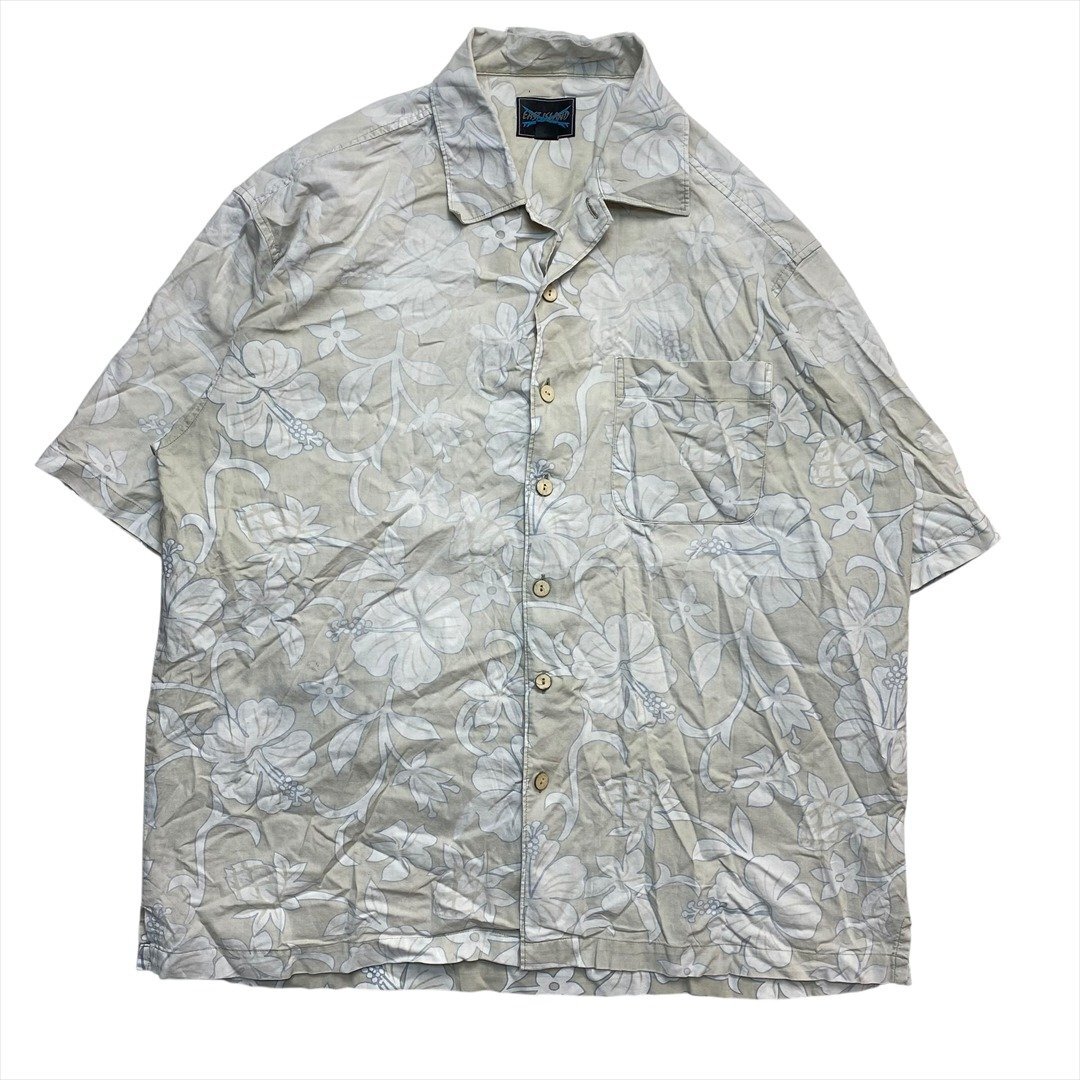 Vintage 00s East Island Surf ハイビスカス柄 アロハ シャツ 半袖 メンズ L 柄 古着 リゾート ウェア ウエア ビンテージ ヴィンテージ拍卖