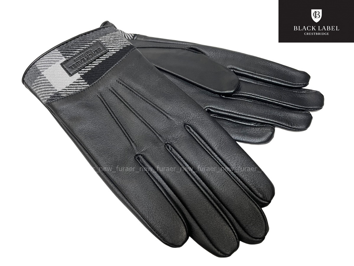 BLACK LABEL CRESTBRIDGE ブラックレーベルクリストブリッジ レザーグローブ/手袋拍卖