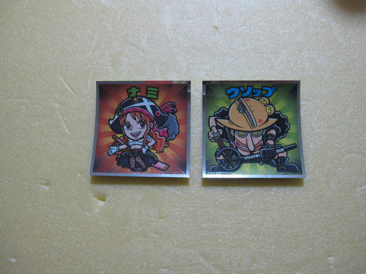 ロッテ/ワンピースマン REDシール No4.ナミ No5.ウソップ 2枚セット拍卖