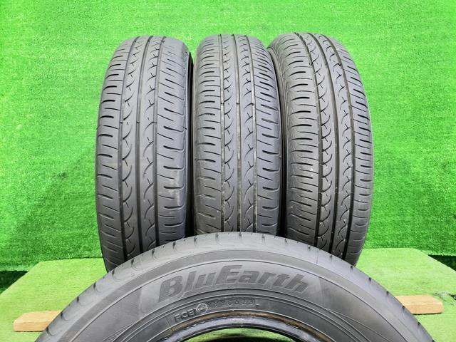 ヨコハマ YOKOHAMA 夏タイヤ 4本セット BLUEARTH 145/80R13 2023年 8分山拍卖