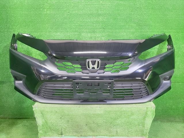 新車外し 送料安 シビック 6BA-FL1 フロントバンパー LX NH731P クリスタルブラックパール拍卖