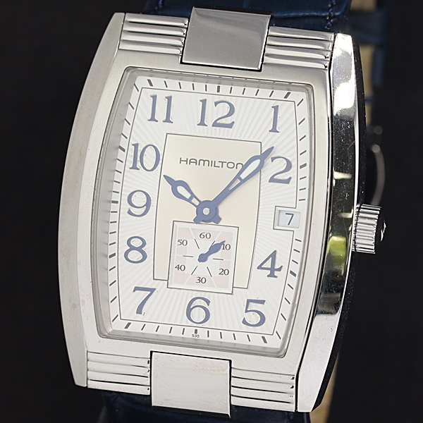 1円 稼働 良品 ハミルトン マウントバーノン H295150 シルバー文字盤 メンズ腕時計 2908000 10NBG SMZ拍卖