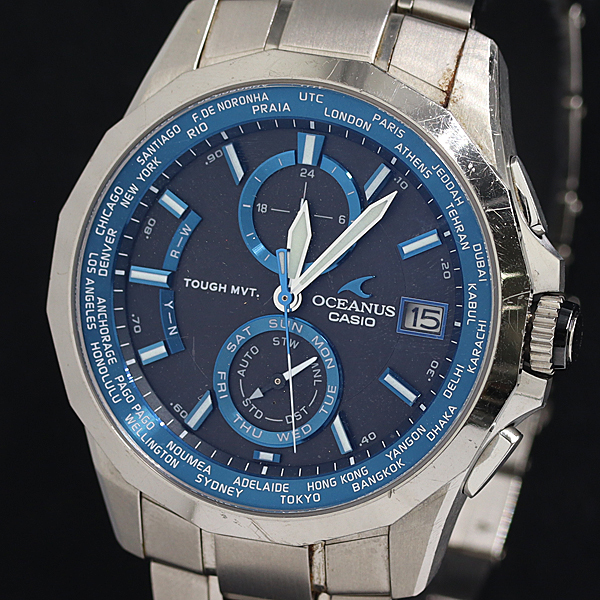 1円 稼働 カシオ オシアナス OCW-S2000 電波ソーラー ブラック文字盤 メンズ腕時計 2917200 10TOT SMZ拍卖