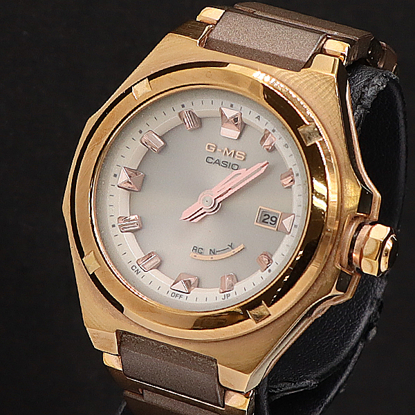 1円 稼働 カシオ GMS 電波ソーラー ベビーG シルバー文字盤 MSG-W3000CG レディ―ス腕時計 2000000 NBG KMR拍卖