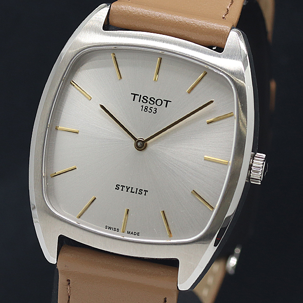 1円 箱付 稼働ティソ スタイリスト T159.909.16.0 31.00シルバー文字盤 QZ レディース/メンズ腕時計 0088000 10DKT KTU拍卖