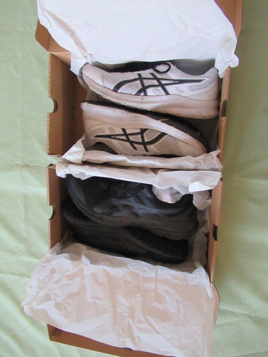★アシックスジョルト3か4か不明●エクストラワイド28.5CM■2足★汚れ減り等あり拍卖