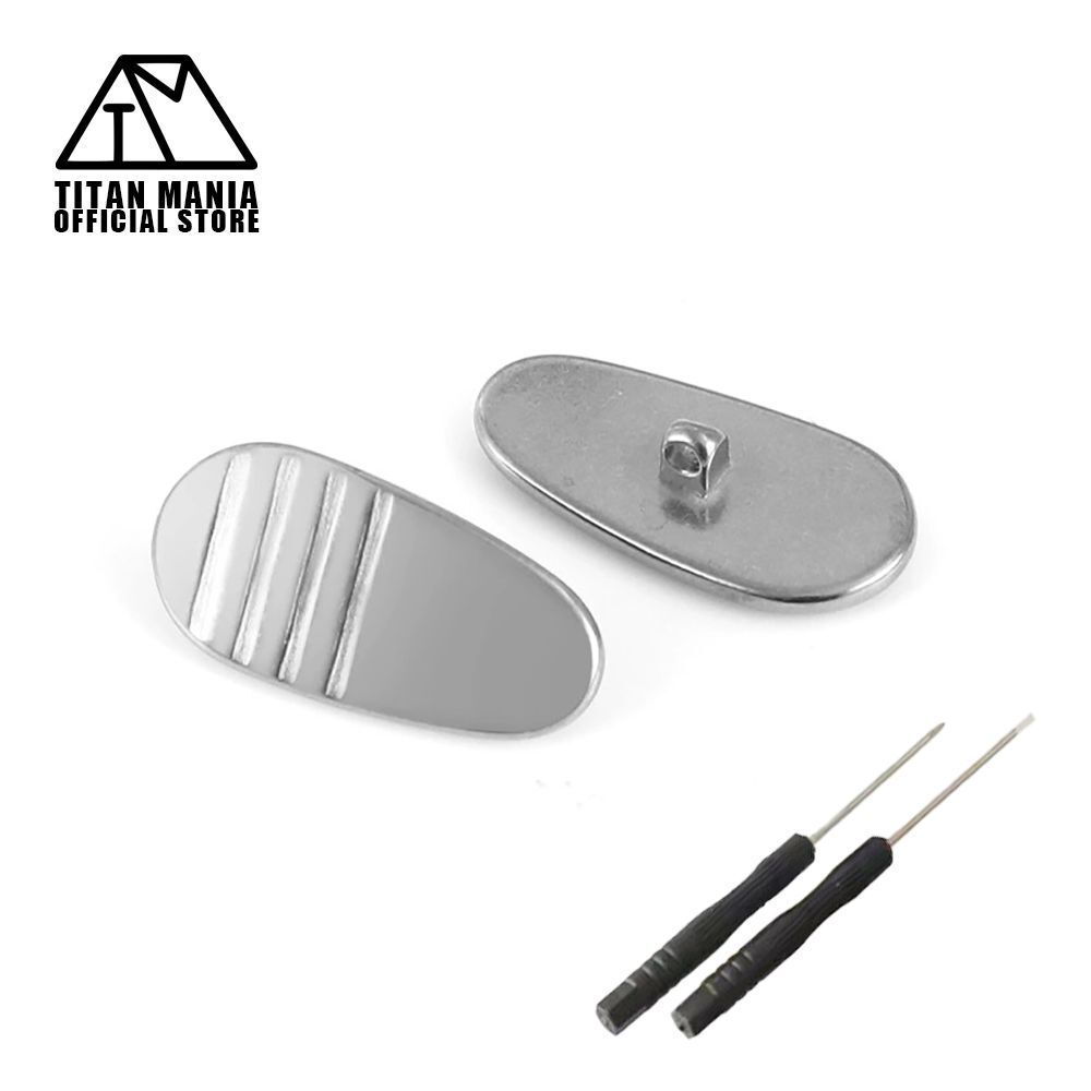TITAN MANIA チタンマニア 眼鏡 鼻パッド ノーズパッド チタン製 Ver1 超軽量 ネジ式 メガネパット 鼻パット チタンメタルパット titan2282拍卖