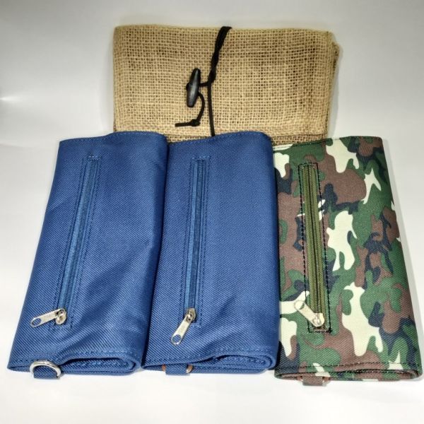 未使用 4点まとめ 坪田パール シャグポーチ 手巻きたばこ用 / イースター ロールアップ ジュート ソフトケース B1拍卖