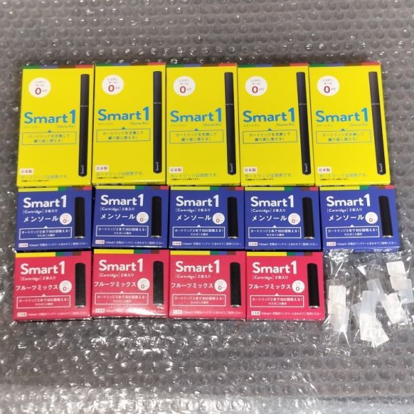 未開封 Smart1 スマートワン 電子タバコ スターターキット 5個 / 交換用カートリッジ メンソール 5個 フルーツミックス 4個 日本製 C4拍卖