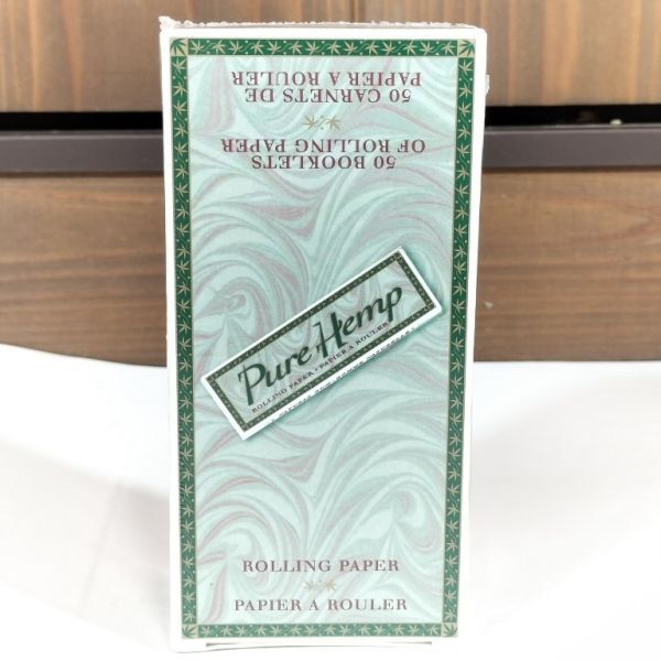 未開封 スペイン ピュアヘンプ ペーパー レギュラーサイズ 1箱 50個 PURE HEMP 手巻きタバコ用 巻紙 ピュア ヘンプ F2拍卖