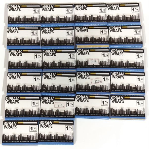 未使用 スペイン URBAN WRAPS ペーパー 1 1/2サイズ 33枚入 22個 手巻きタバコ用 巻紙 ローリングペーパー アーバンラップス F5拍卖