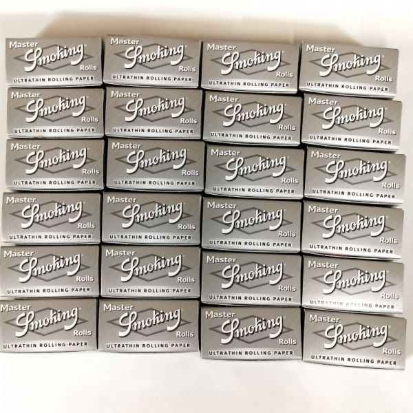 現品限り 未使用 スペイン Smoking Master Rolls スモーキング マスター ロール ULTRA THIN 4m × 24個 手巻きタバコ 巻紙 ペーパー H7拍卖