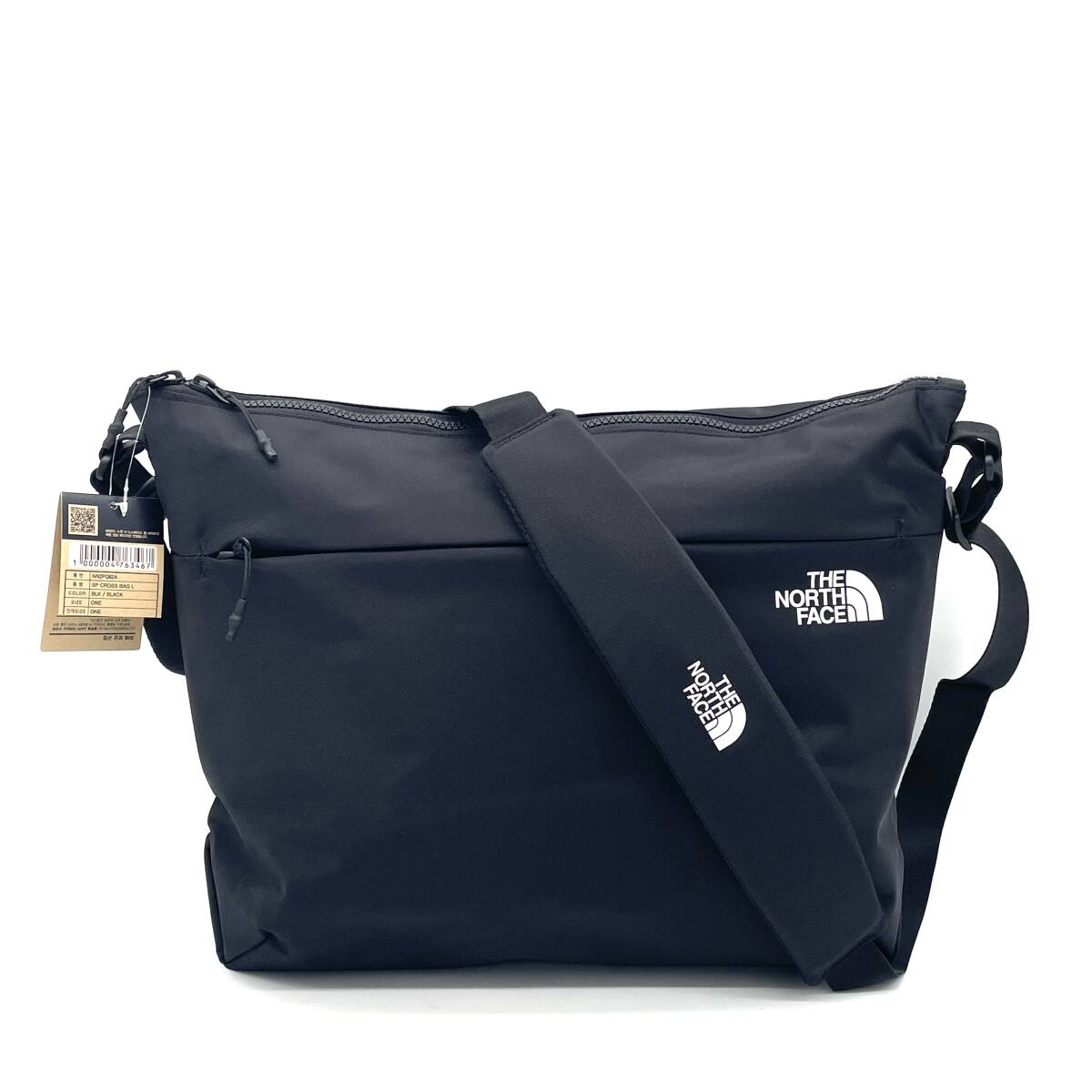 未使用保管品 THE NORTH FACE ノースフェイス ナイロン ショルダーバッグ クロスボディ ワンショルダー ブラック拍卖