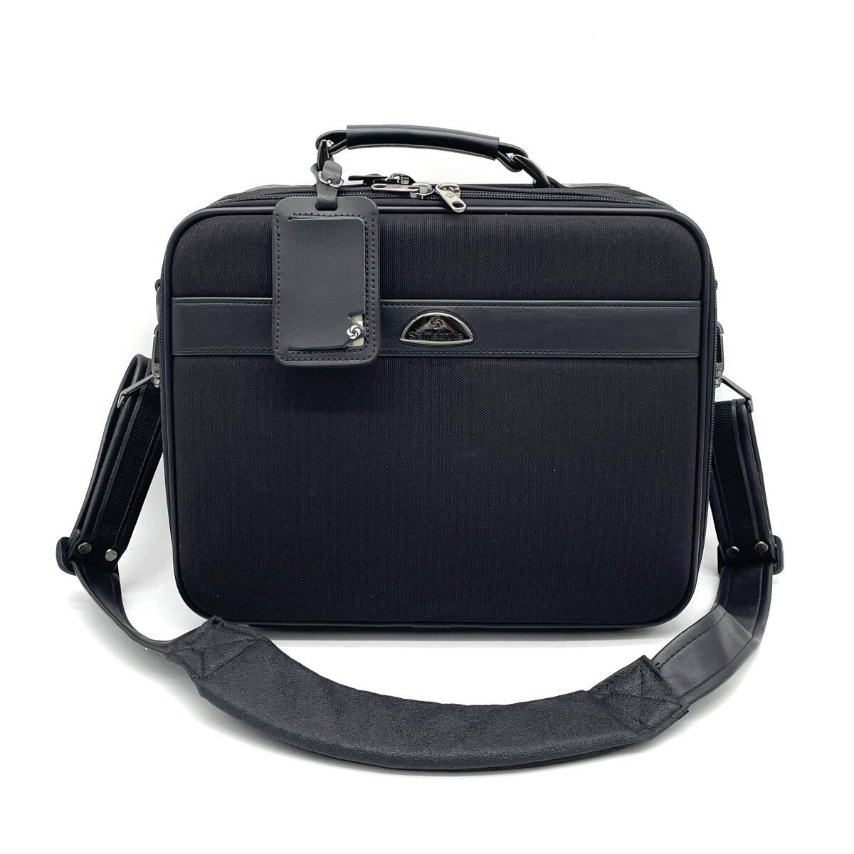 美品 Samsonite サムソナイト 2WAY ビジネスバッグ ブリーフケース ショルダーバッグ ブラック拍卖