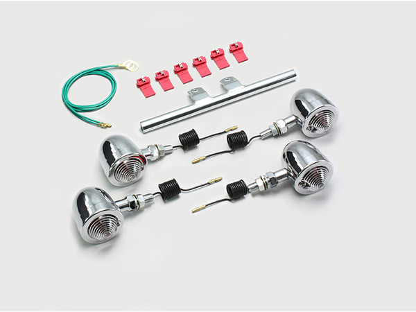 ハリケーン HURRICANE ジョーカー90 HF09 / ジョーカー50 AF42用 ブレットウインカーkit ステムマウント クリアレンズ HA5521C-01拍卖