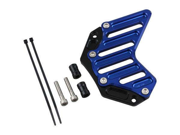 シフトアップ SHIFTUP モンキー125/CT125 ハンターカブ/DAX125/GROM グロム用 ビレットスプロケットカバー ブラック/ブルー 290201-61拍卖