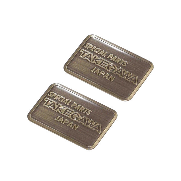 スペシャルパーツ武川 SP武川 SPECIAL PARTS TAKEGAWA ブロンズエッチングプレート(14mm×20mm/2枚入り) 08-01-0023拍卖