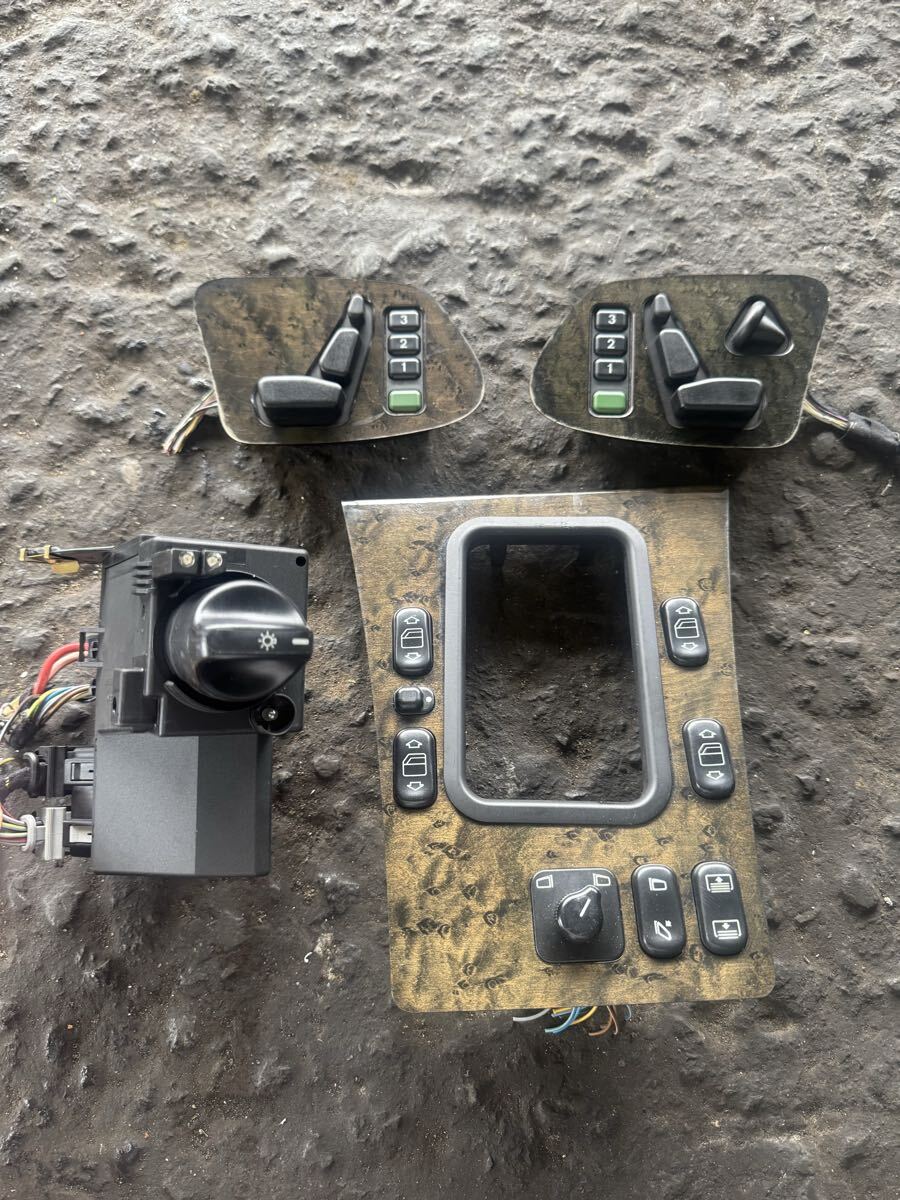 お得!W210 スイッチ各種 左ハンドル用 パワーウィンドウスイット パワーシート ヘッドライトスイッチ メルセデスベンツ 拍卖