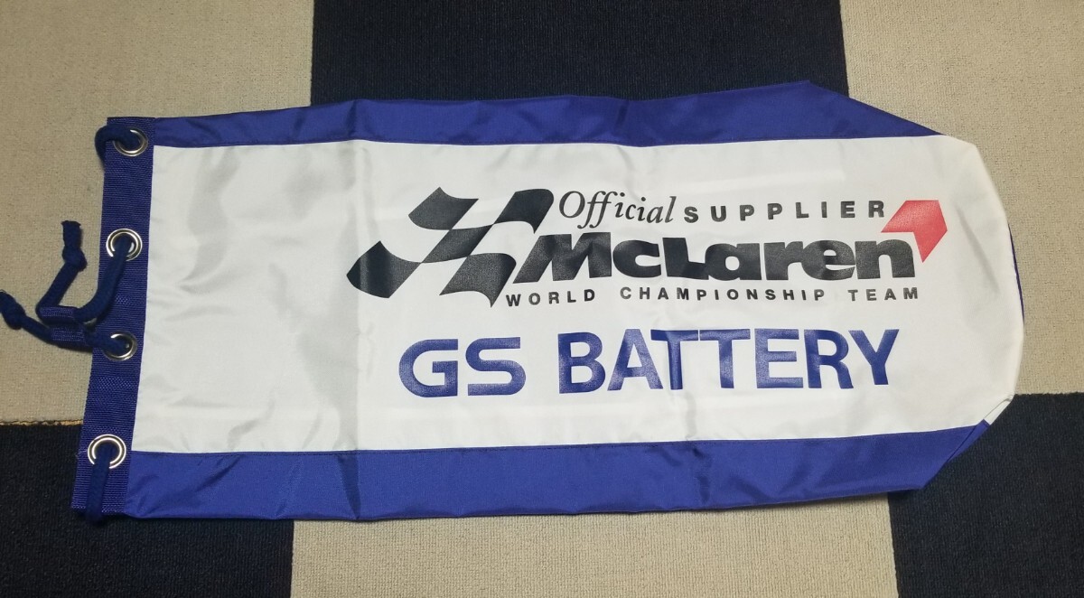 未使用 GS×McLaren マクラーレン GSバッテリー ビックドラムバッグ ブルー F-1 フォーミュラE拍卖