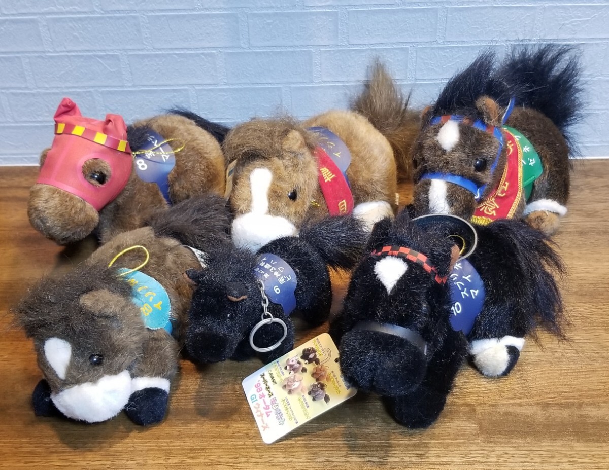 競馬 スーパーホースDXコレクション ぬいぐるみ 6頭 イシノサンデー マーベラスサンデー マイネルラヴ ゼネラリスト AVANTI アバンティ拍卖