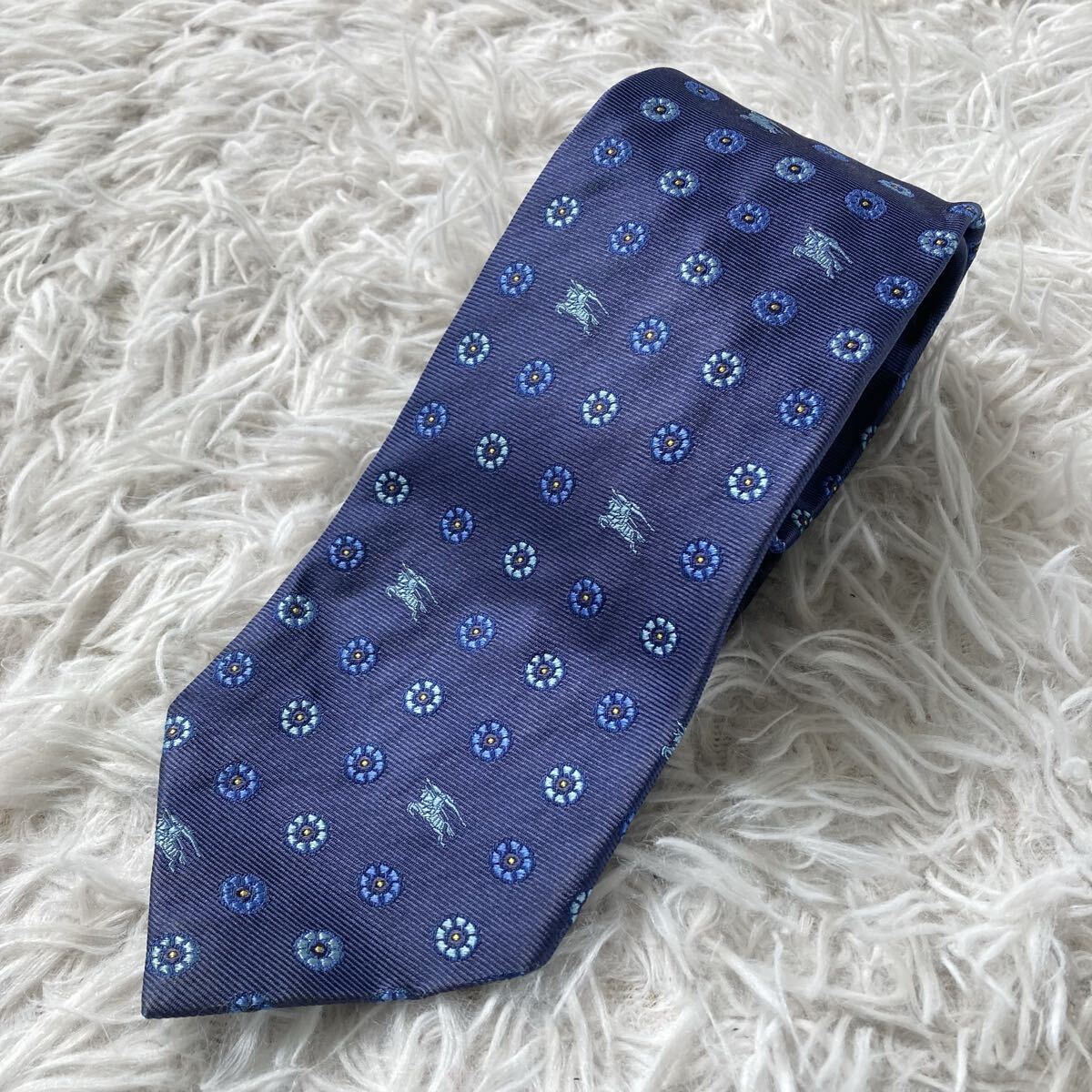 状態良 Burberry バーバリー ネクタイ シルク100% 花柄 91拍卖