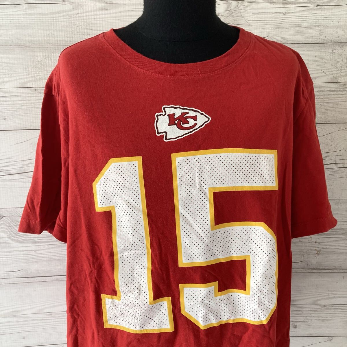 Nike Kansas City Chiefs Mahomes Tシャツ 363 アメフト NFL レッド ナイキ 赤 古着 トップス ゲームシャツ拍卖