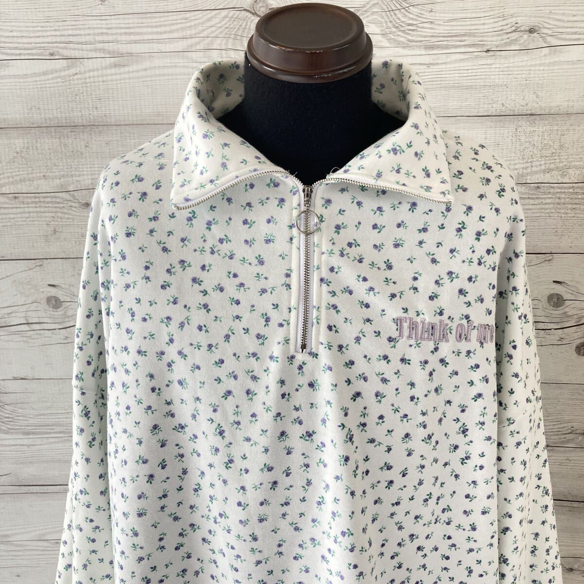 美品 ダブルシー ハーフジップトレーナー スウェット フリーサイズ 9 トップス拍卖