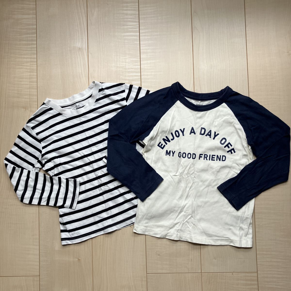 ボーダーロンT ラグランロンT 2枚セット サイズ120拍卖