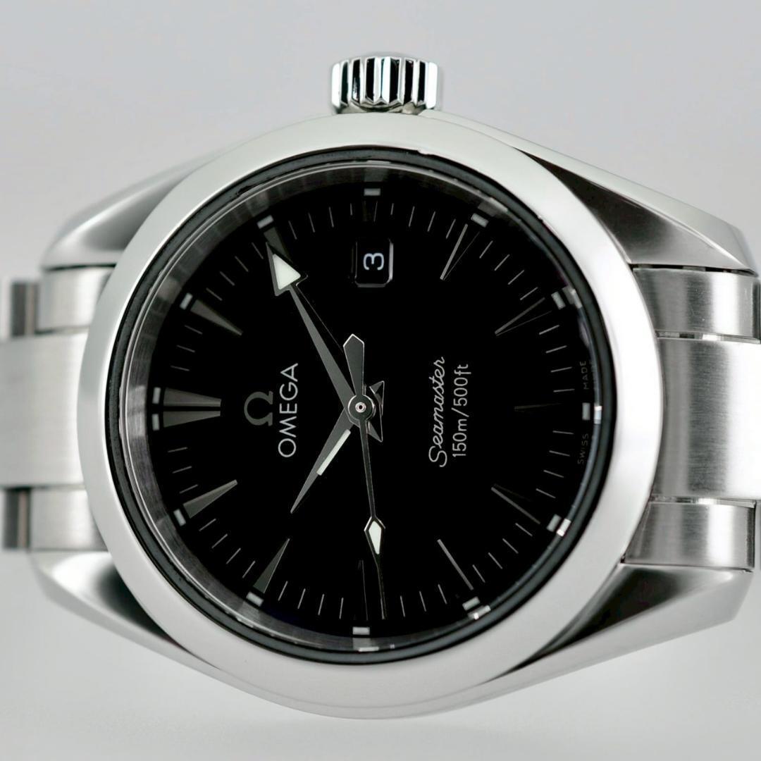 OMEGA 磨き済 2577.50 シーマスター アクアテラ ブラック W00001拍卖