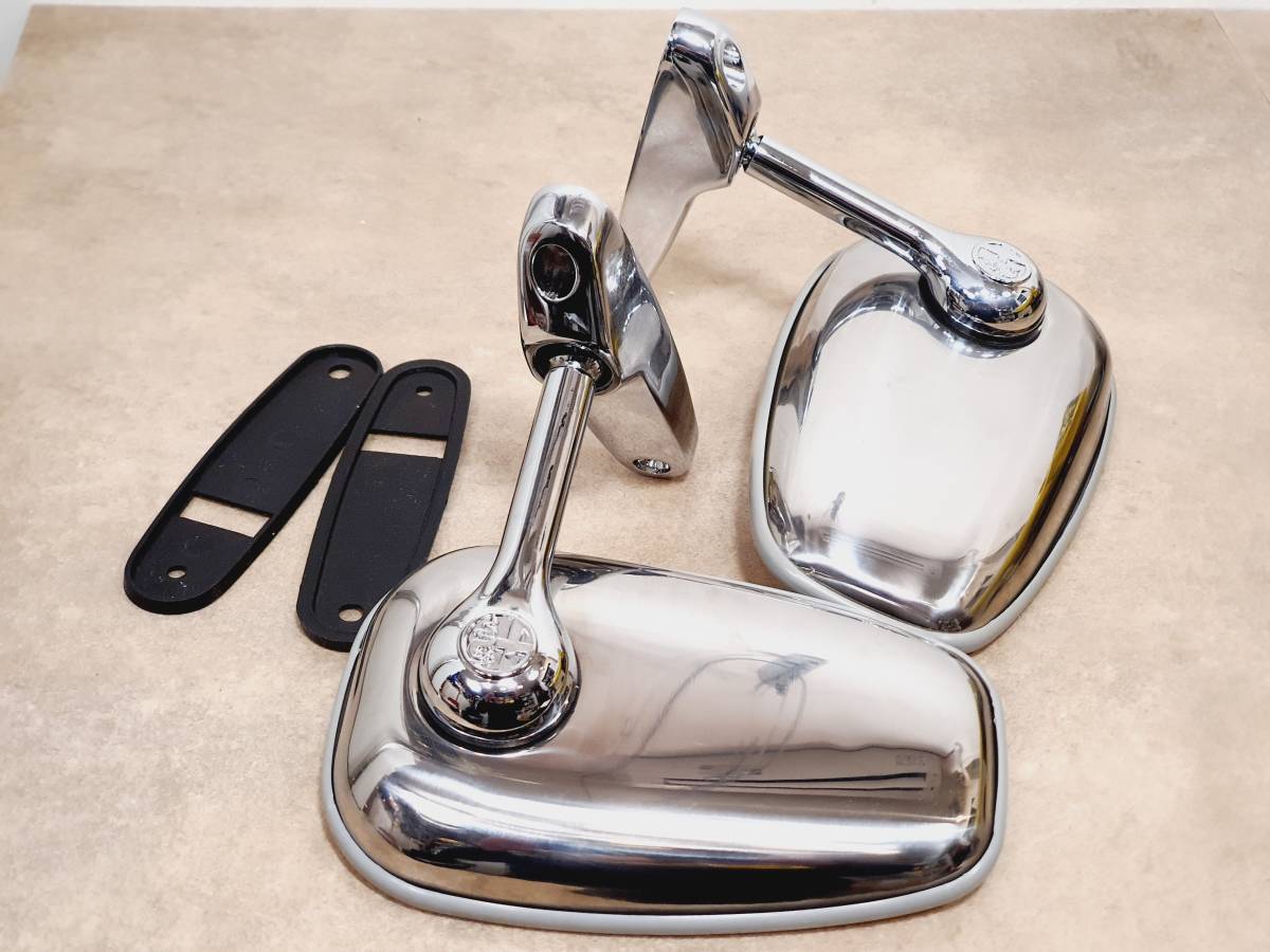 アルファロメオ・スパイダー 角メッキミラー2個セット拍卖