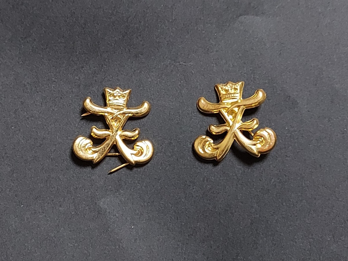 WW2フィンランド軍 戦後継続製造品 ウーシマー竜騎兵連隊 肩章(エポレット章) WWⅡ第二次世界大戦 冬戦争 継続 ラップランド 徽章拍卖