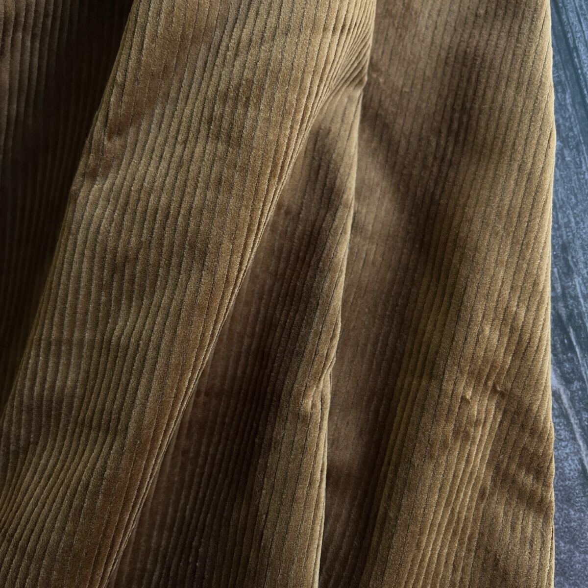 ストレッチコーデュロイ生地3mm畝コットン ブラウン 幅145×50cm延長可拍卖