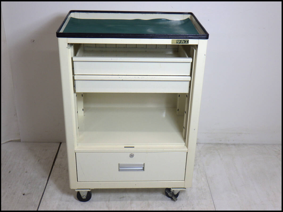 ●中古品●サカエ●エスエスワゴン●SS-A2NI●道具箱●ツールワゴン●作業台●キャビネット●扉無●管理⑳拍卖