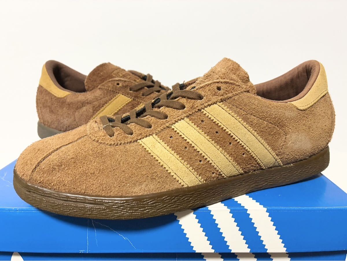 2013 新品箱付 MITA 別注 ADIDAS TABACCO WHEAT BROWN GUM SNEAKER GRUEN アディダス タバコ ウィート ブラウン ガム 茶色 26cm US8 Q21657拍卖