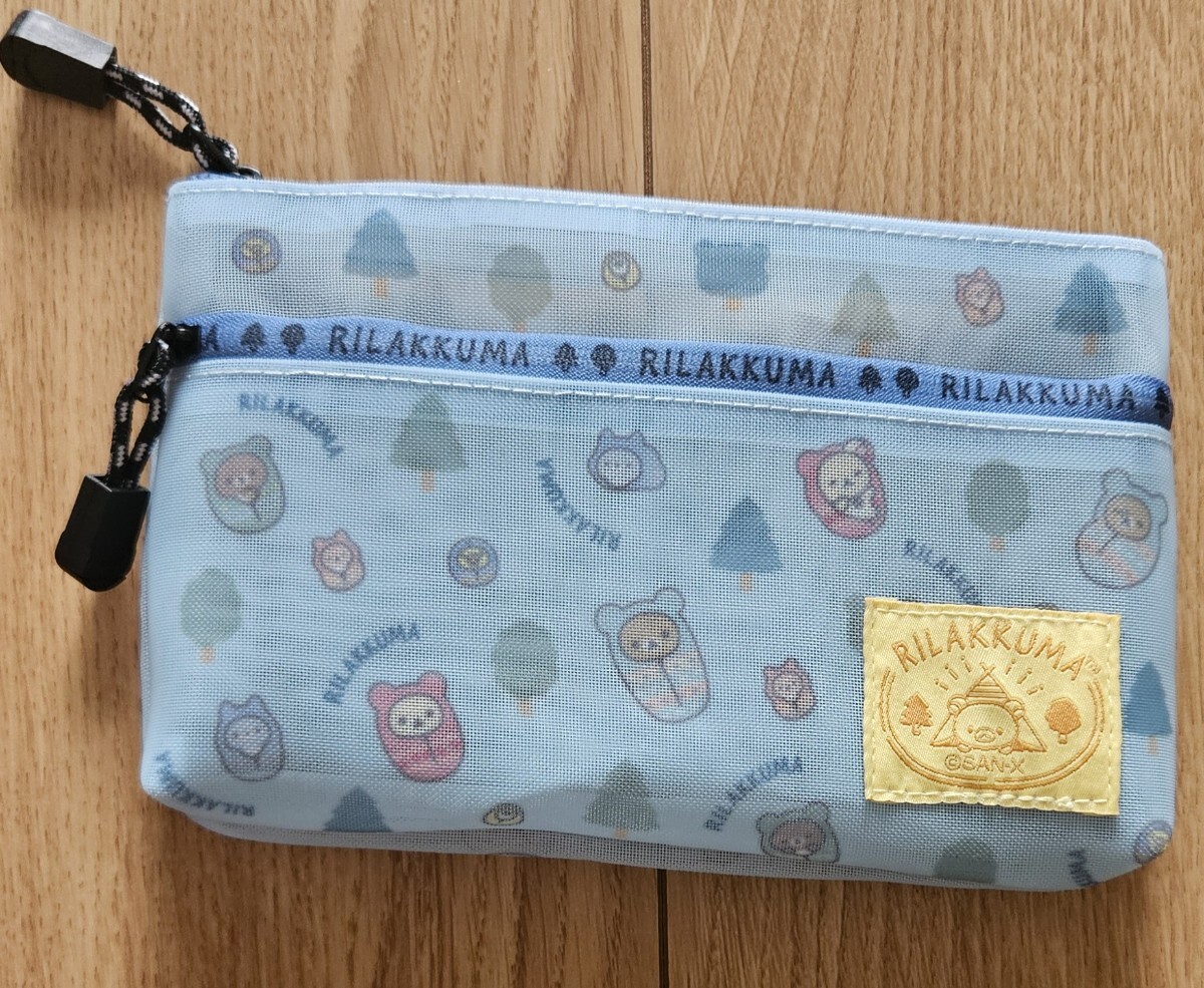♪リラックマ♪ペンポーチ♪こもれびキャンプ♪未使用タグ無し♪拍卖