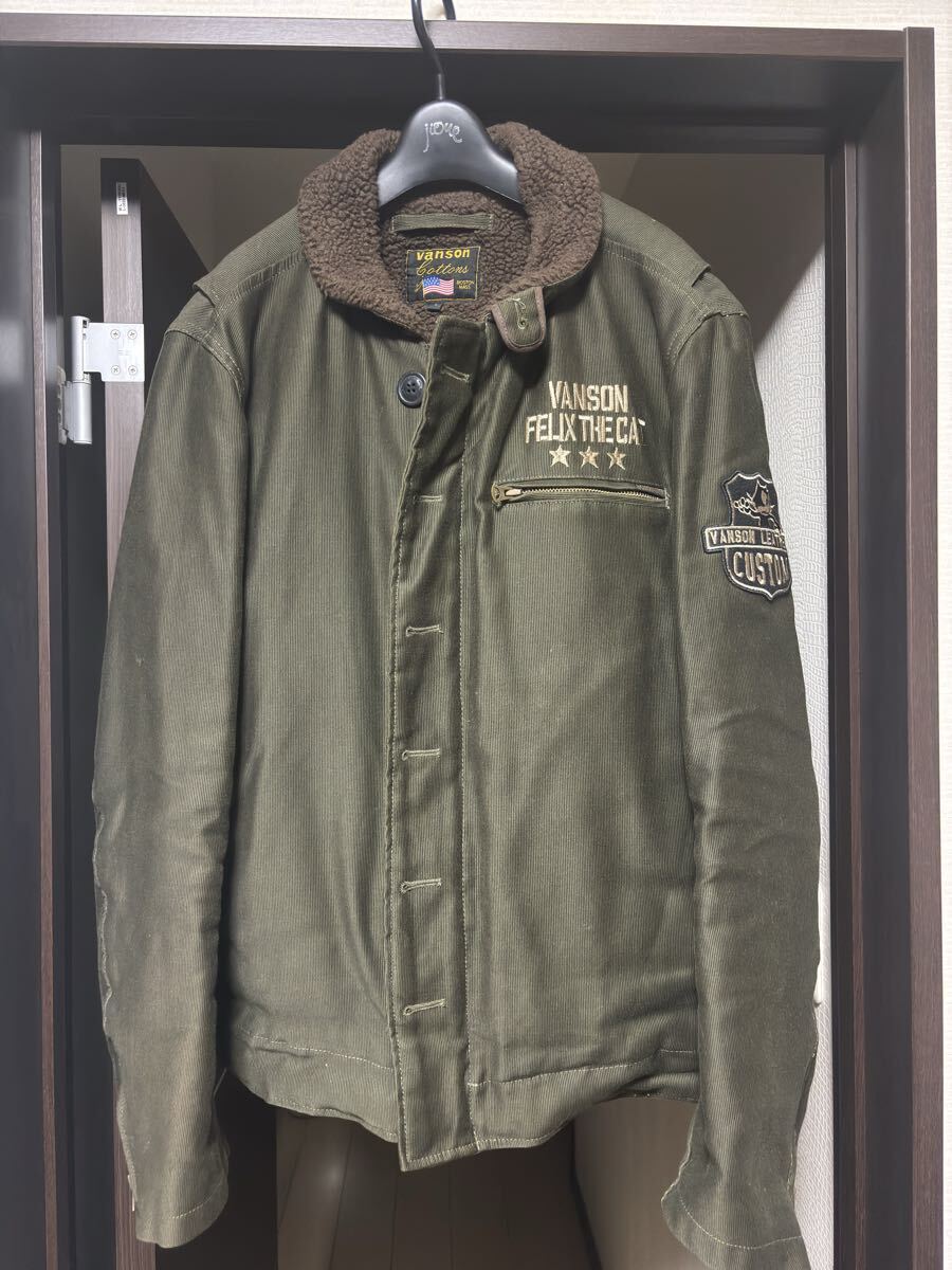 1000円〜希少 美品 VANSON × FELIX バンソン フィリックス L コラボ フライトジャケット ミリタリー ハーレー バイカー トイズマッコイ拍卖