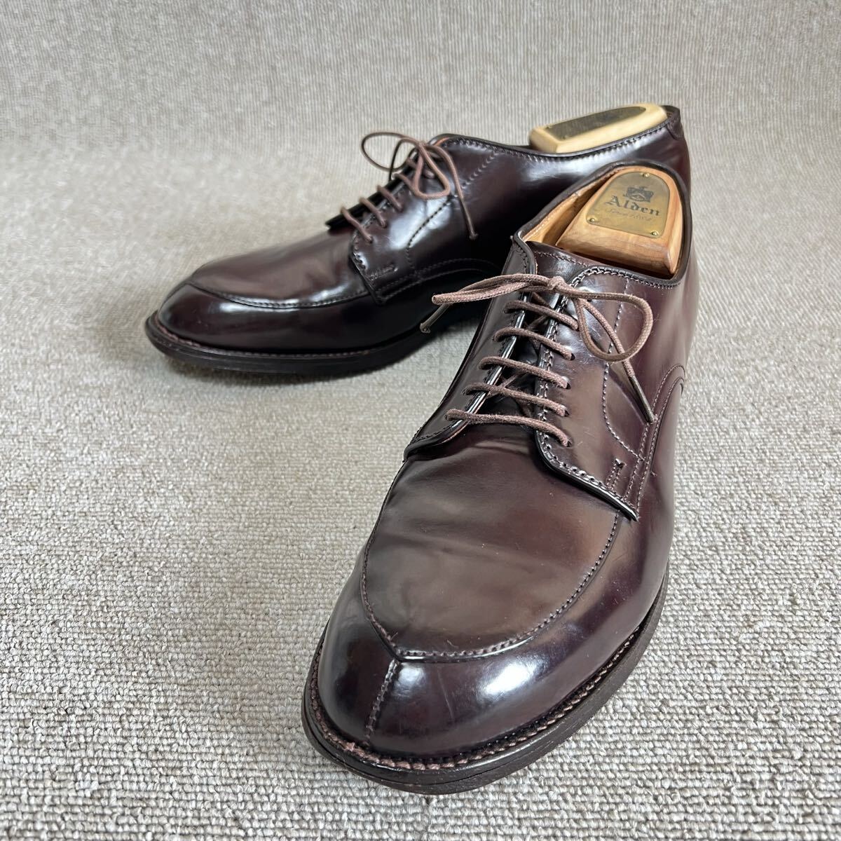 オールデン Alden Vチップ コードバン 54321 バーガンディ 7.5拍卖