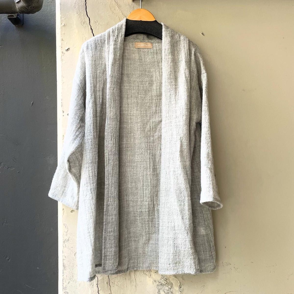 nous rendent heureux ヌーランドオロー カーディガン グレー 長袖 トップス 古着 羽織 ウール ガーゼトップス 美品拍卖