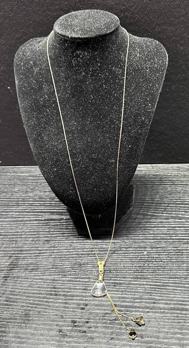 SOMETHING YKK 3f ファスナー 鈴 瓶型 ネックレス? ループタイ? アンティーク アクセサリー BA252拍卖