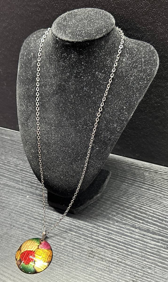 幾何学的 アンティーク レトロ ネックレス 陶器? ペンダント アクセサリー BA217拍卖