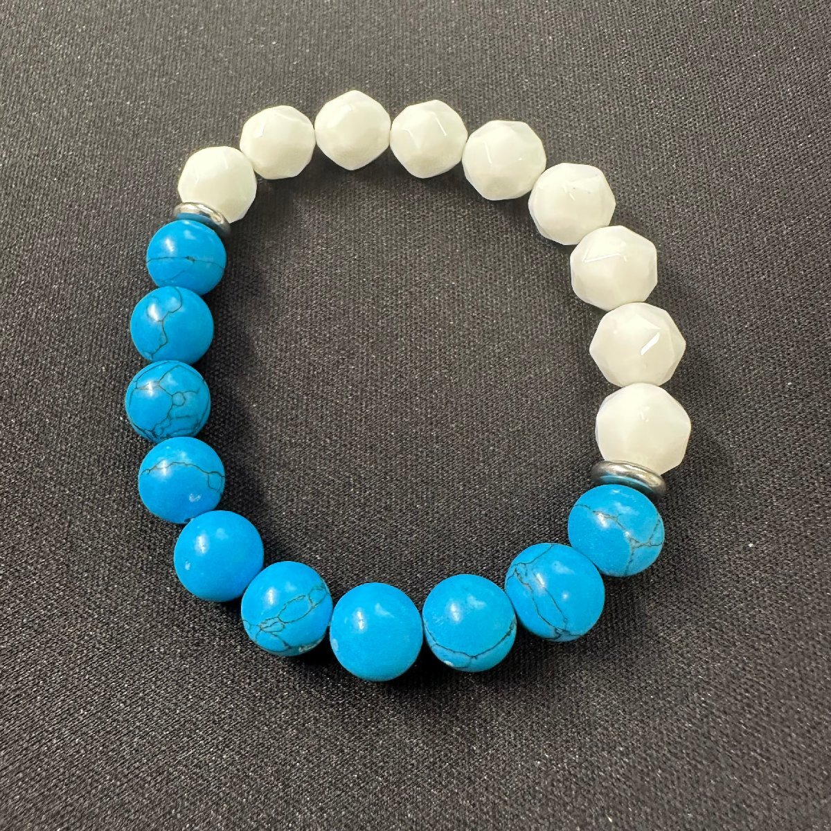 q5000 ヴィンテージ ターコイズ ガラス ブレスレット アクセサリー レディース 上品 華やか拍卖