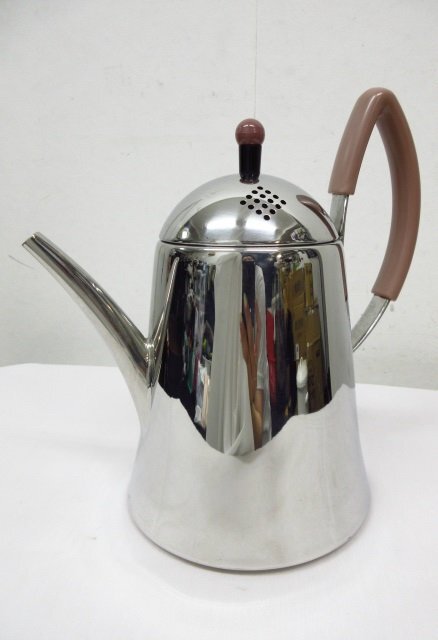 t5389 ステファニー ケトル ポット やかん 18-8ステンレス 日本製 1.2L シルバーxくすみピンク系(持ち手) Stephanie拍卖