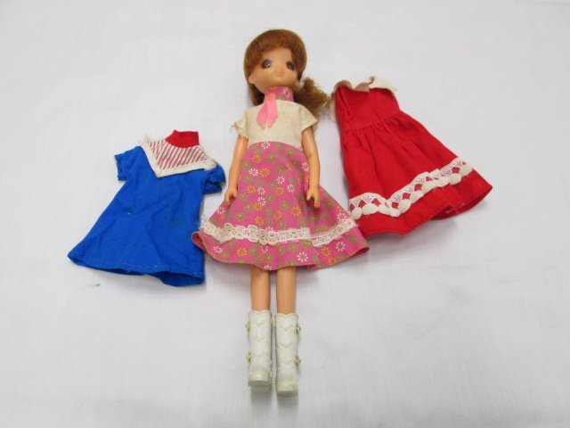 t5498 当時物 2代目リカちゃん フレンド ひとみちゃん レトロ 全長約22cm タカラ TAKARA リカちゃん人形 友達 着せ替え人形 現状拍卖