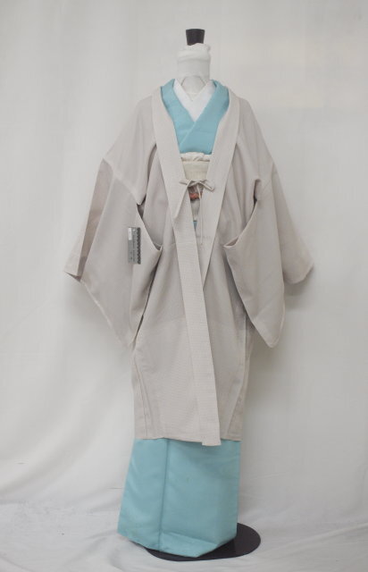 お仕立て上がり 0926 洗える長羽織 ベージュ (レターパック不可)拍卖