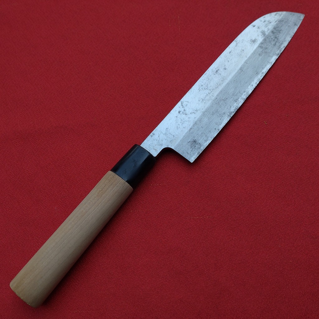 鎌形薄刃包丁 刃長約170㎜ 峰厚約4㎜ 重量約155g 片刃 裏スキ 和包丁 鎌形包丁 薄刃包丁 調理器具 刃物 日本製 【4644】【b】拍卖