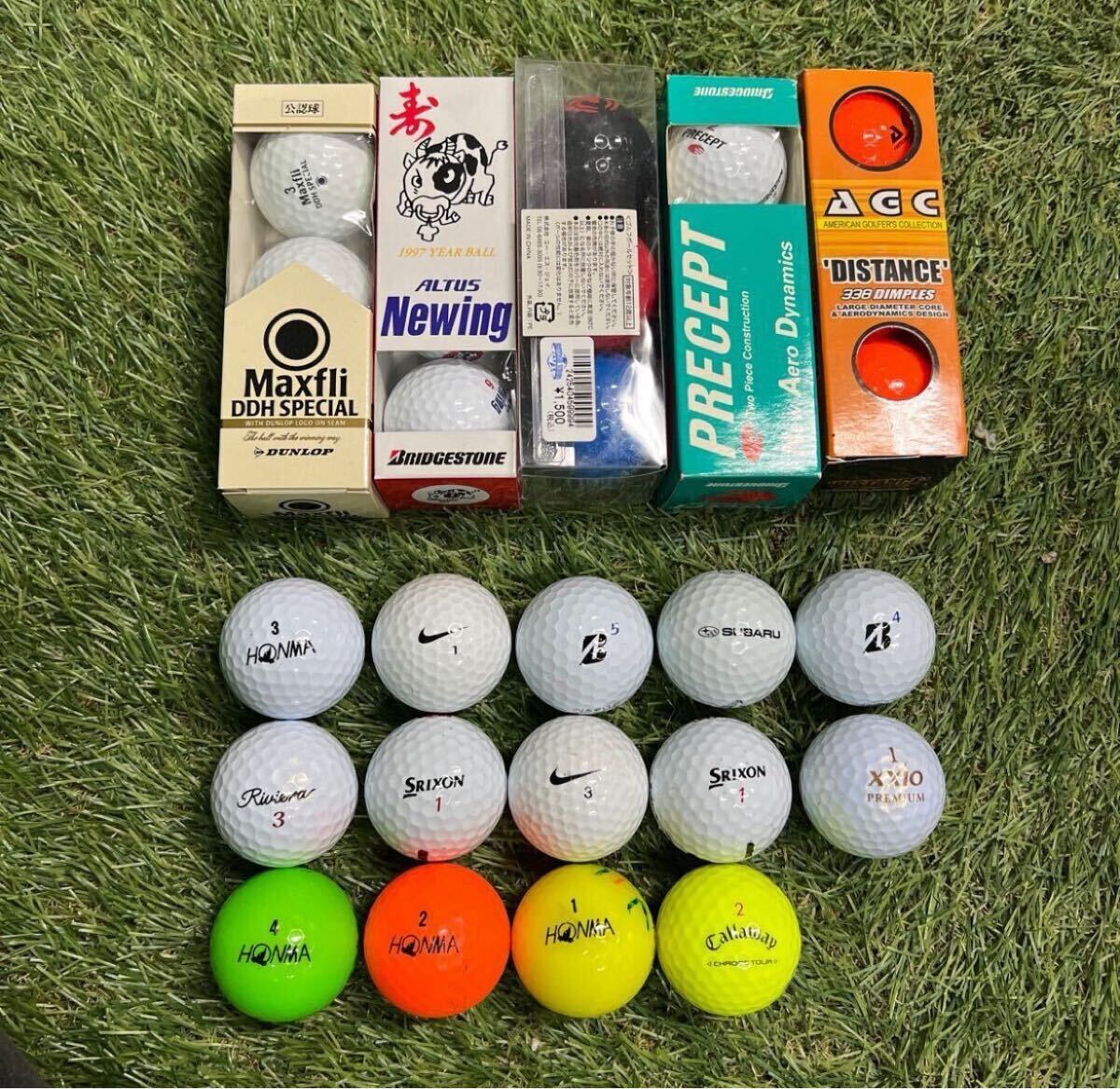 1円スタート 29個 未使用含む ゴルフボール タイトリスト ブリヂストン ホンマ NIKE GOLF ロストボール拍卖